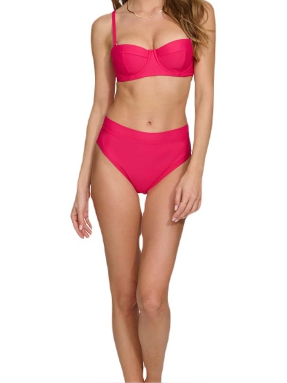 DKNY Women’s 2 Piece Swimsuit Size Large NWOT no straps for top